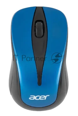 Мышь беспроводная Acer OMR132 синий/черный, 1000 dpi, радиоканал, USB, кнопки - 3