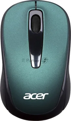 Мышь беспроводная Acer OMR135 зеленый, 1000 dpi, радиоканал, USB, кнопки - 3