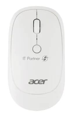 Мышь беспроводная Acer OMR138 белый, 1600 dpi, радиоканал, USB, кнопки - 4