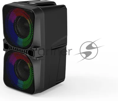 Портативная колонка Digma D-PS1505 черный 20 Вт 2.0 BT 10м 1200mAh