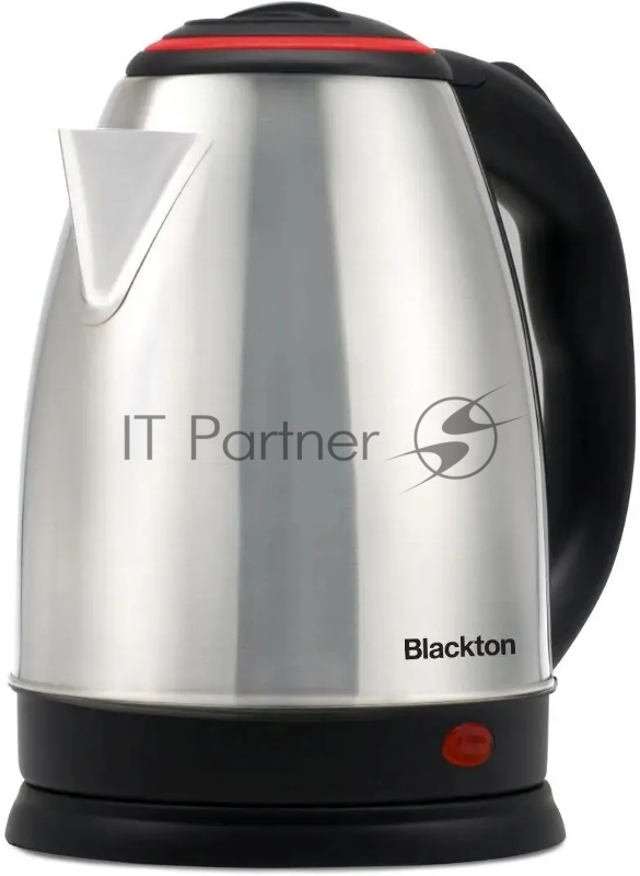 Чайник электрический Blackton Bt KT1810S сталь-красный, 1.8 л, 1850 Вт, скрытый нагревательный элемент
