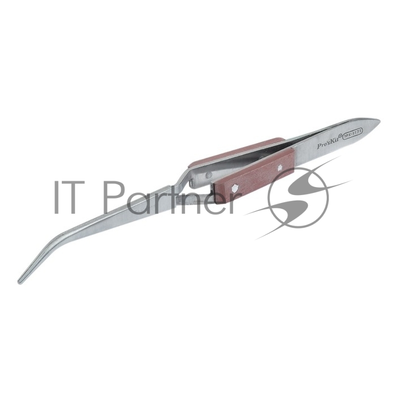 Обратный пинцет Pro'sKit 1PK-117T загнутый, 164мм