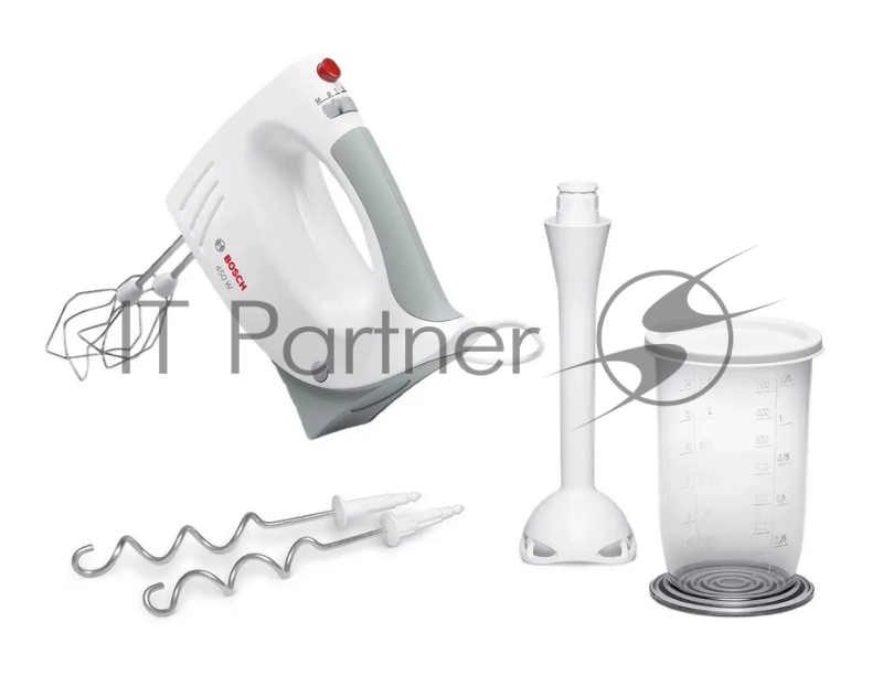 Миксер Bosch MFQ3540 белый, ручной, 450 Вт, 5 скоростей