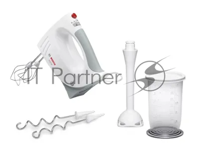 Миксер Bosch MFQ3540 белый, ручной, 450 Вт, 5 скоростей