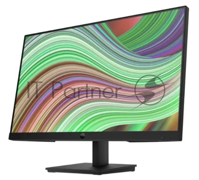 Монитор 23.8" HP P24v G5 VA 1920x1080, 75 Гц, 5 мс, 16:9, 250 кд/м², HDMI, VGA, Low Blue Light, трехсторонний безрамочный дизайн, черный