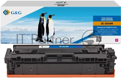Картридж лазерный G&G GG-C054HM пурпурный (2300 стр.) для Canon LBP621/623 MF641/643/645