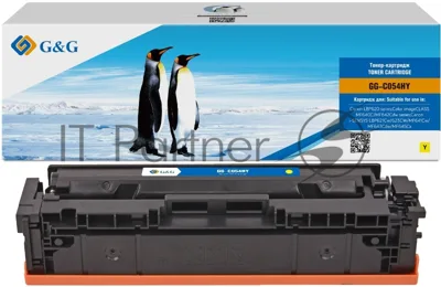 Картридж лазерный G&G GG-C054HY желтый (2300 стр.) для Canon LBP621/623 MF641/643/645