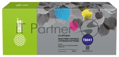 Картридж струйный Cactus CS-EPT8041 (T8041) фото черный матовый (700 мл) для Epson SureColor SC-P6000/7000/8000/9000