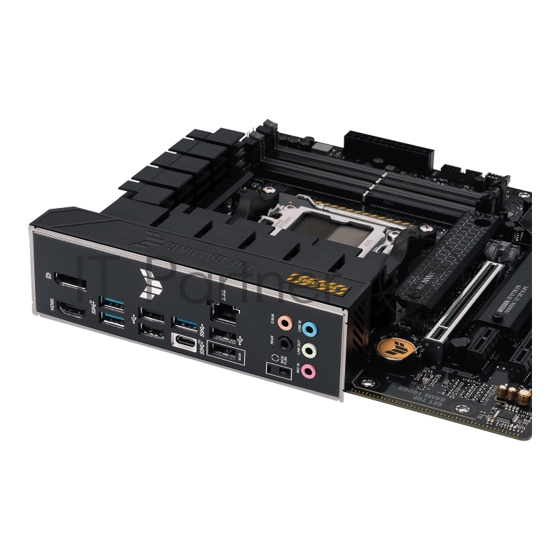 Материнская плата ASUS TUF GAMING B650M-PLUS, AM5, AMD B650, 4xDDR5, 4xSATA, 2xM.2, 1xPCIe 4.0 x16, 1xPCIe 4.0 x4, DisplayPort, HDMI, 1x2.5Gb LAN, USB Type-C, 5x3.5 мм, 7.1, microATX