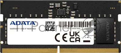 Оперативная память ADATA DDR5, 32GB (1x32 GB), 4800 MHz, CL40, SO-DIMM