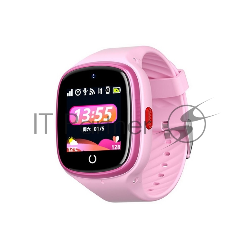 Детские умные часы Havit KW10, 1.4", GPS, 4G, IP67, розовый
