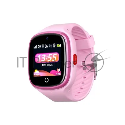Детские умные часы Havit KW10, 1.4", GPS, 4G, IP67, розовый