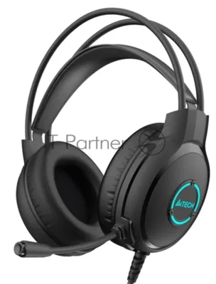 Гарнитура A4Tech Fstyler FH300U чёрный, проводная, USB, подсветка