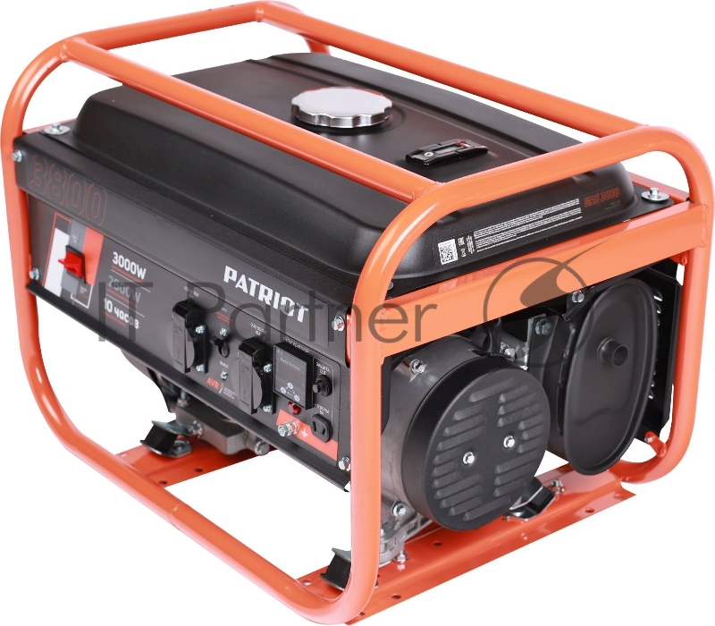 Электрогенератор бензиновый Patriot GRS 3800, 3 кВт, 62 дБ, 40 кг