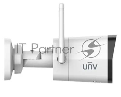 Видеокамера Uniview IP цилиндрическая, 1/2.9" 2 Мп КМОП @ 30 к/с, ИК-подсветка до 30м., 0.01 Лк @F2.0, объектив 2.8 мм, DWDR, 2D/3D DNR, Ultra 265, H.265, H.264, MJPEG, 2 потока, встроенный микрофон,