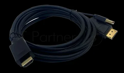 Кабель аудио-видео Buro HDMI (m)/DisplayPort (m) 2м. позолоченные контакты черный