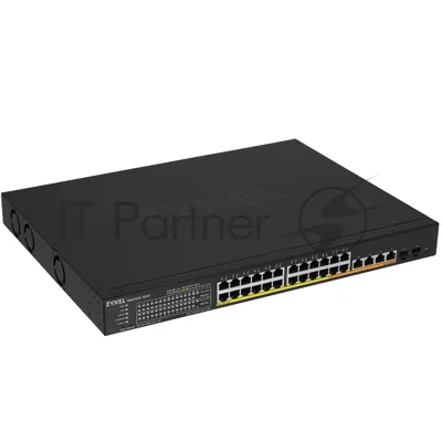 Коммутатор Zyxel XMG1930-30HP, 24×2.5 Гбит/с + 4×10G + 2×SFP+, 28×PoE++ (700 Вт), L3, управляемый