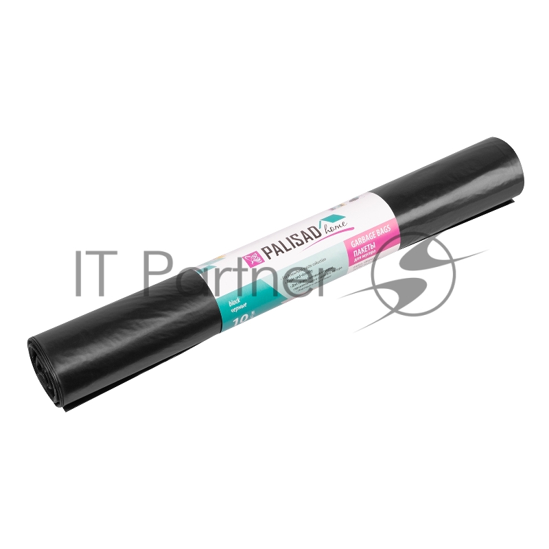 Пакеты для мусора Home Palisad 180 л x 10 шт. пвд особопрочные черные, длинный ролик