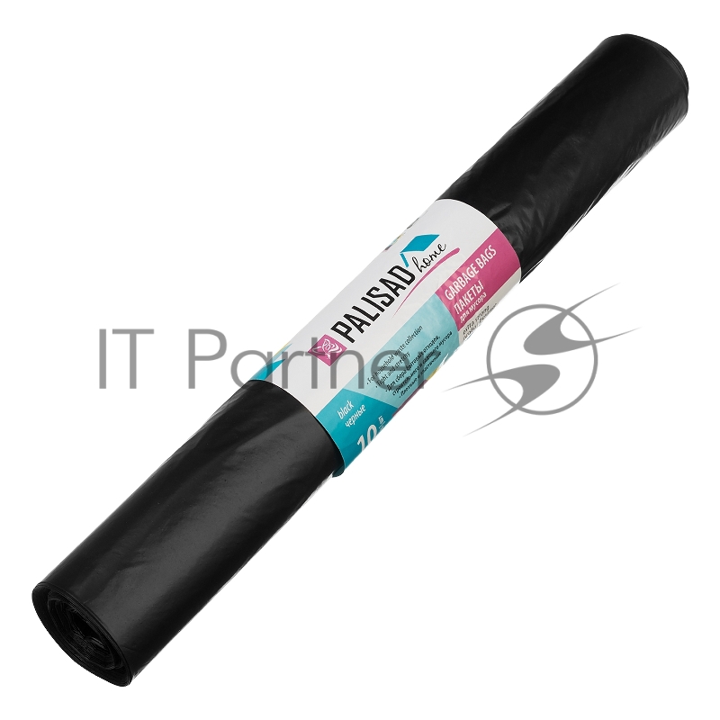 Пакеты для мусора Home Palisad 200 л x 10 шт. пвд особопрочные черные, длинный ролик