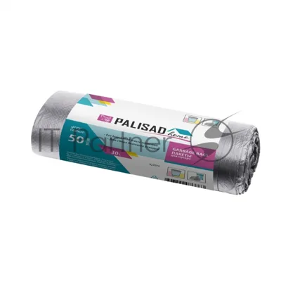 Пакеты для мусора Home Palisad 30 л x 50 шт. серые