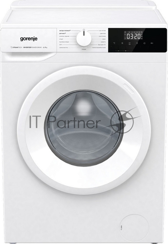 Стиральная машина Gorenje W2NHPI72SCSIRV белый загрузка фронтальная 7 кг, 1200 об/мин., класс: А