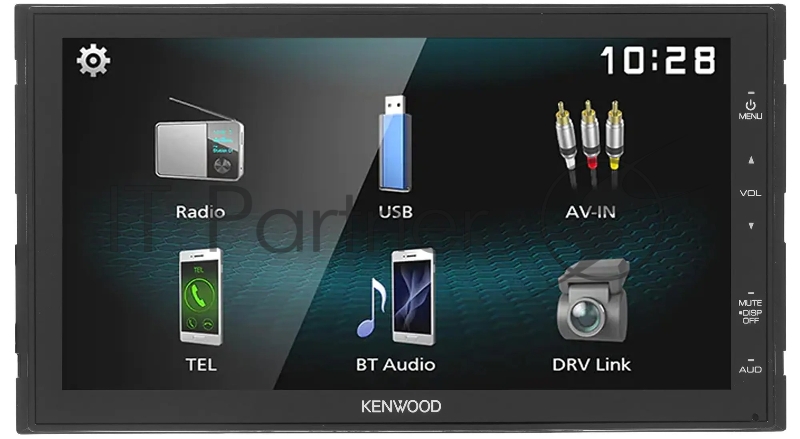 Автомагнитола Kenwood DMX1025BT, 2 DIN, 6.8", Bluetooth, USB Type-A