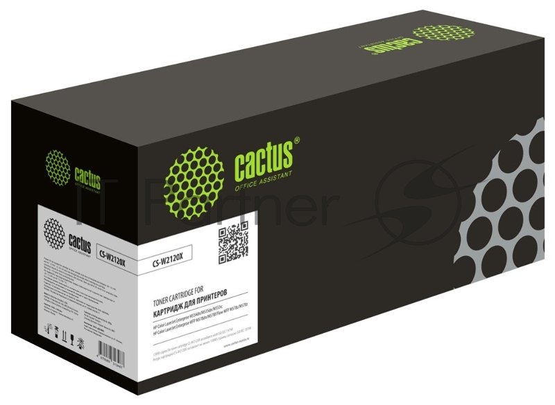 Картридж лазерный Cactus CS-W2120X (212X) черный (13000 стр.) для HP Color LJ M554/M555/578 Enterprise