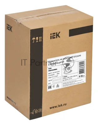 Катушка IEK УК30 на мет с т/з 4 места 2Р+PЕ/30м КГ 3х2,5мм2 IP44 Professional