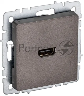 Розетка HDMI IEK BRITE РHDMI-0-БрТБ темная бронза