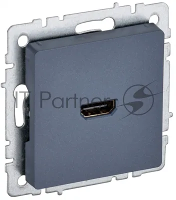 Розетка HDMI IEK BRITE РHDMI-0-БрМ маренго