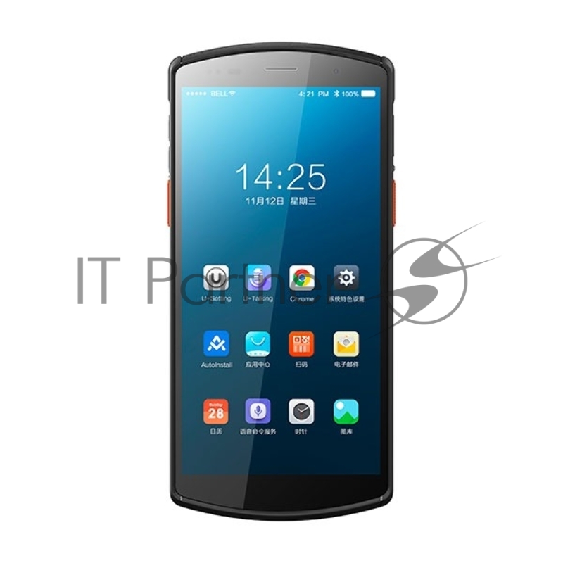 Терминал сбора данных Urovo DT50 (DT50-SH7S11E4F31) 2D Image Honeywell HS7, 4/64 ГБ, Android 11, USB, Bluetooth, WiFi, NFC, USB Type-C, MicroSD, Аудио выход, Вход микрофона, SIM, 2G, 3G, 4G, 5.7 ", 720x1440 pix, сенсорный
