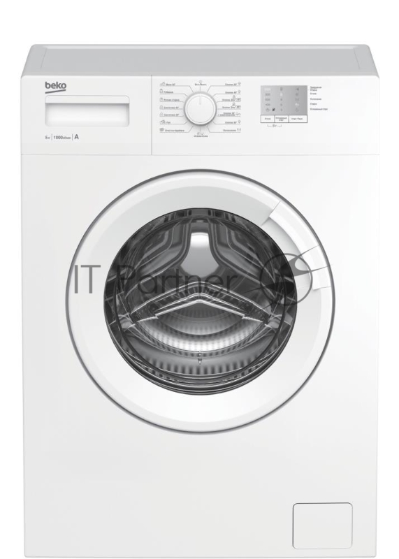 Стиральная машина Beko WRS5511BWW (7320110005) белый, загрузка фронтальная 5 кг, 1000 об/мин., класс: А