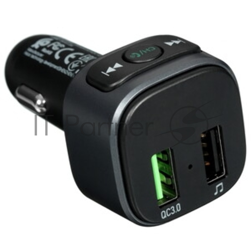 Автомобильное зарядное устройство Hoco E67, bluetooth FM Transmitter, 1xUSB, QC3.0, черный