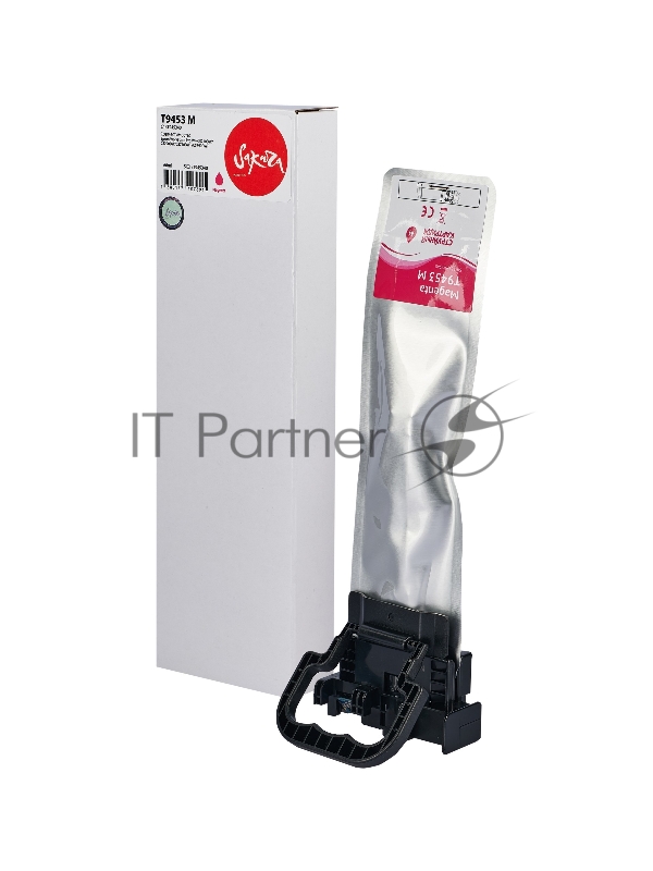 Контейнер с чернилами Sakura C13T945340 (T9453 M) для Epson, пурпурный, 66 мл., 5000 к.