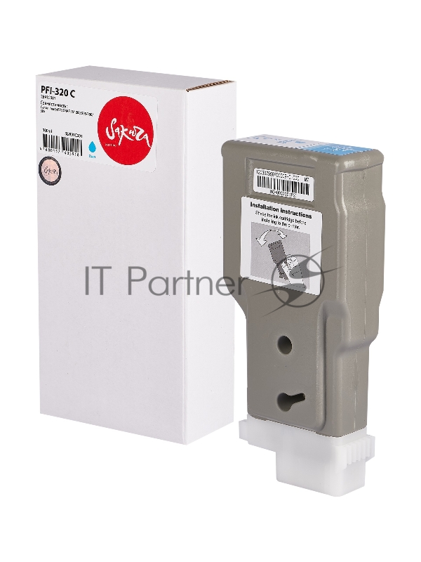 Картридж струйный Sakura 2891C001 ( PFI-320 C) для Canon, голубой, 300 мл.