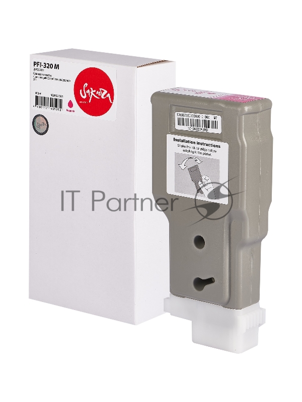 Картридж струйный Sakura 2892C001 (PFI-320 M) для Canon, пурпурный, 300 мл.