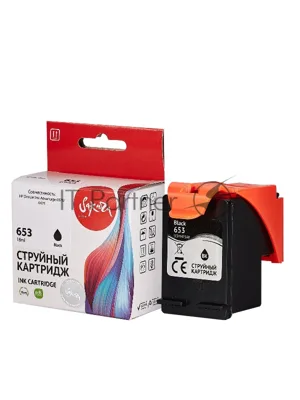 Картридж струйный Sakura 3YM75AE (№653 Black) для HP, черный, 11 мл., 600 к.