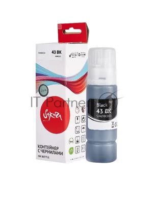 Картридж струйный Sakura 4698C001 (43 BK) для Canon, черный, 60 мл., 3800 к.