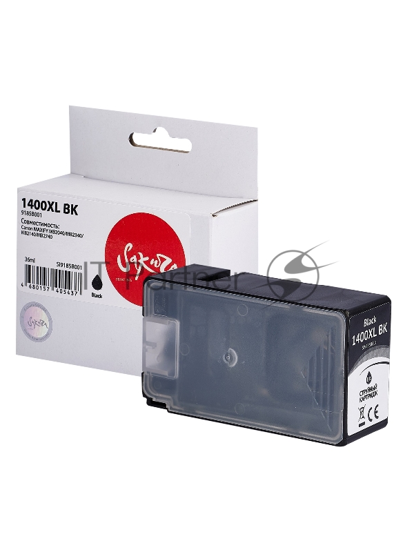 Картридж струйный Sakura 9185B001 (1400XL BK) для Canon, черный, 36 мл., 1200 к.
