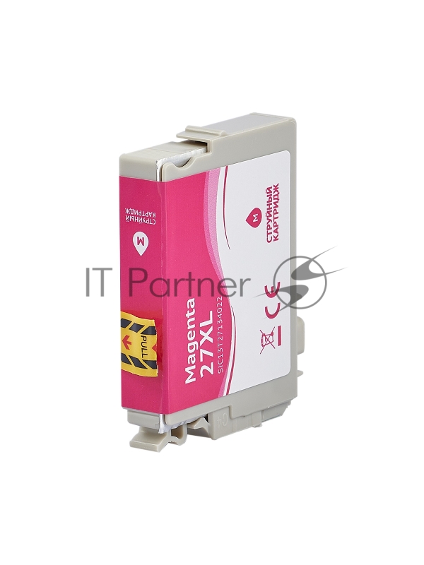 Картридж струйный Sakura C13T27134022 (27XL Magenta) для Epson, пурпурный, 14,6 мл., 1100 к.