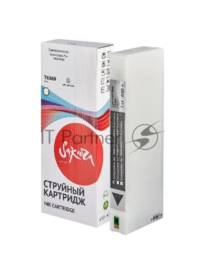 Картридж струйный Sakura C13T636900 (T6369 Light Light Black) для Epson, светло-черный, 700 мл.
