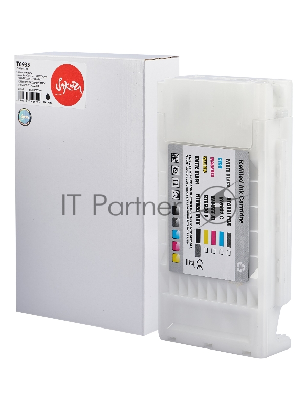 Картридж струйный Sakura C13T693500 (T6935 Matte Black) для Epson, черный матовый, 350 мл.