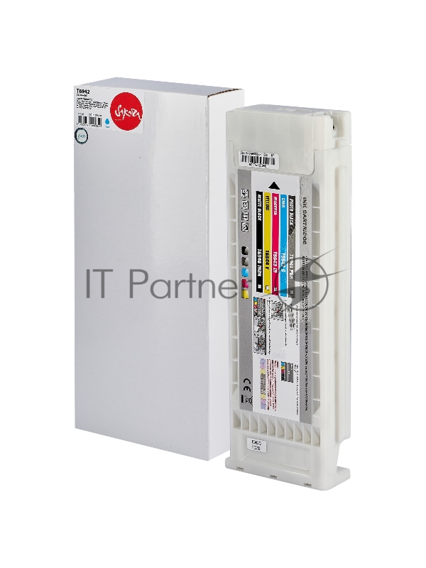Картридж струйный Sakura C13T694200 (T6942 Cyan) для Epson, голубой, 675 мл.