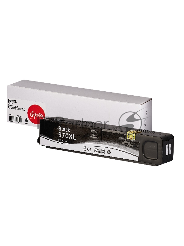 Картридж струйный Sakura CN625AE (№970XL Black) для HP, черный, 256 мл., 10000 к.
