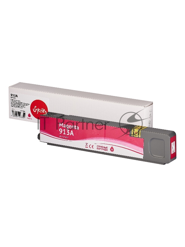 Картридж струйный Sakura F6T78AE (№913A Magenta) для HP, пурпурный, 55 мл., 3000 к.