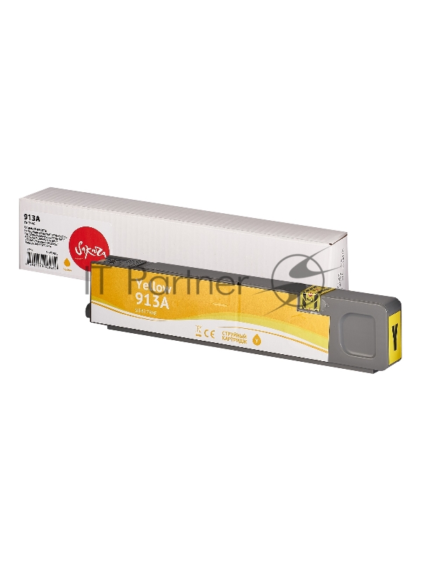 Картридж струйный Sakura F6T79AE (№913A Yellow) для HP, желтый, 55 мл., 3000 к.