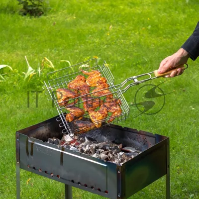 Мангал Palisad Camping с ребрами жесткости 500x300x500 мм