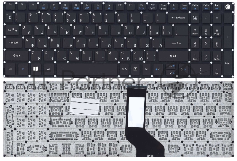 Клавиатура для ноутбука Acer Aspire E5-573, Nitro VN7-572G VN7-592G черная