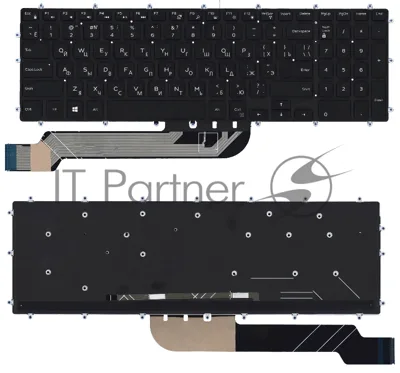 Клавиатура для ноутбука Dell Inspiron 15-5565 5567 5570 7000 черная с подсветкой