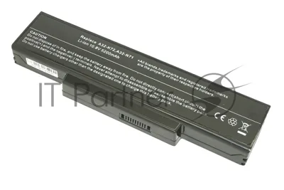 Аккумуляторная батарея для ноутбука Asus K72 5200mAh OEM черный